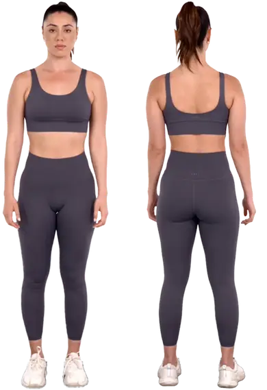 Human body front and back view with interactive muscle points